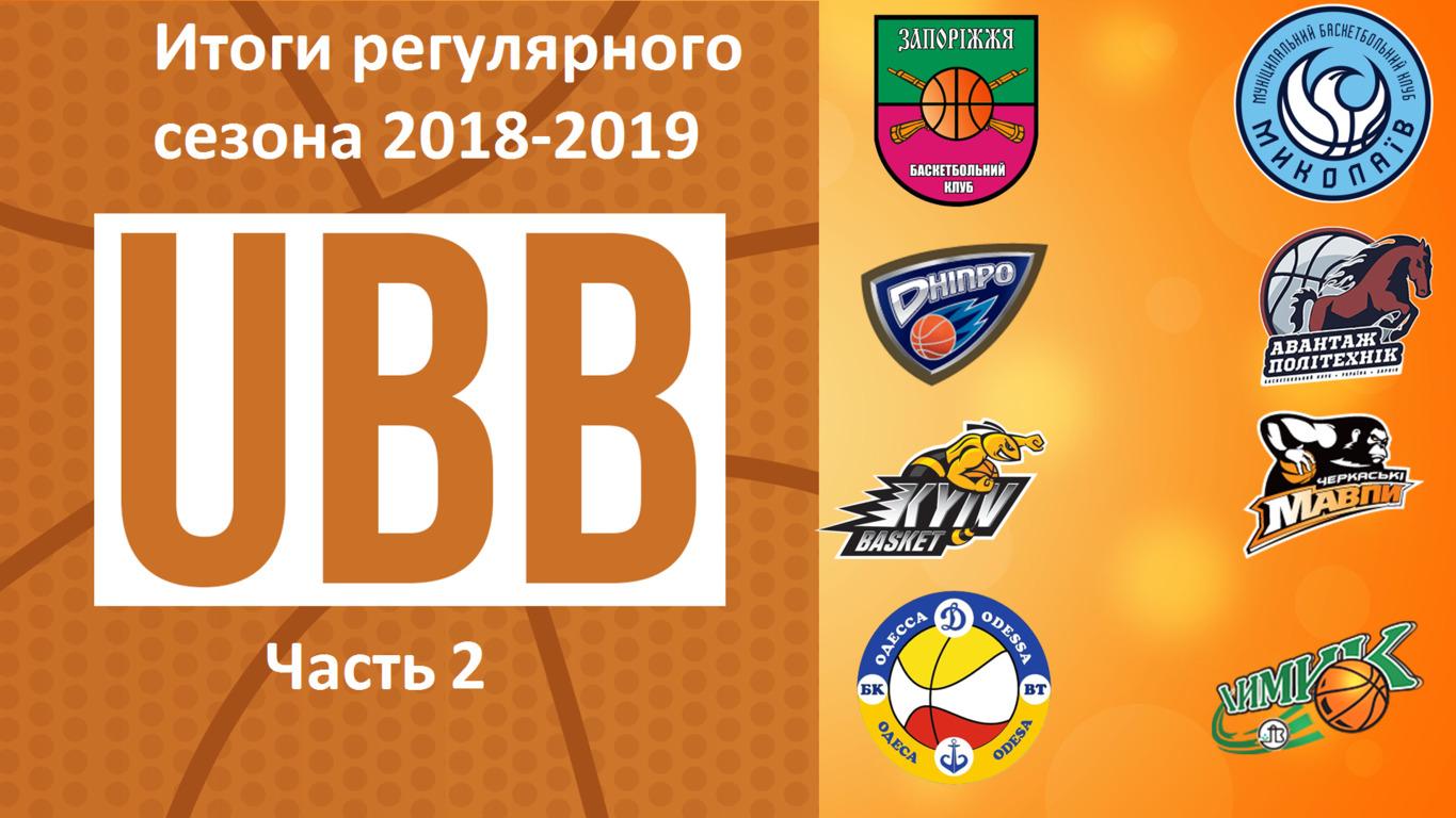 Итоги регулярного сезона украинской Суперлиги 2018-2019 (часть 2)