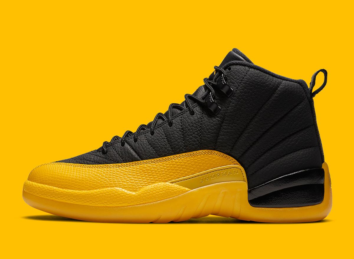 black & yellow jordan 12