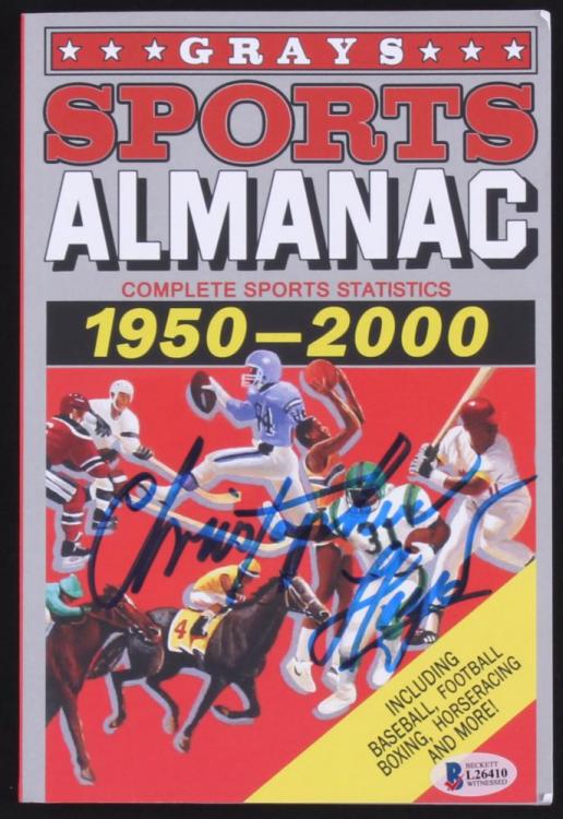 main_1536175796-Christopher-Lloyd-Signed-1950-2000-Grays-Sports-Almanac-Beckett-COA-PristineAuction.com.jpg