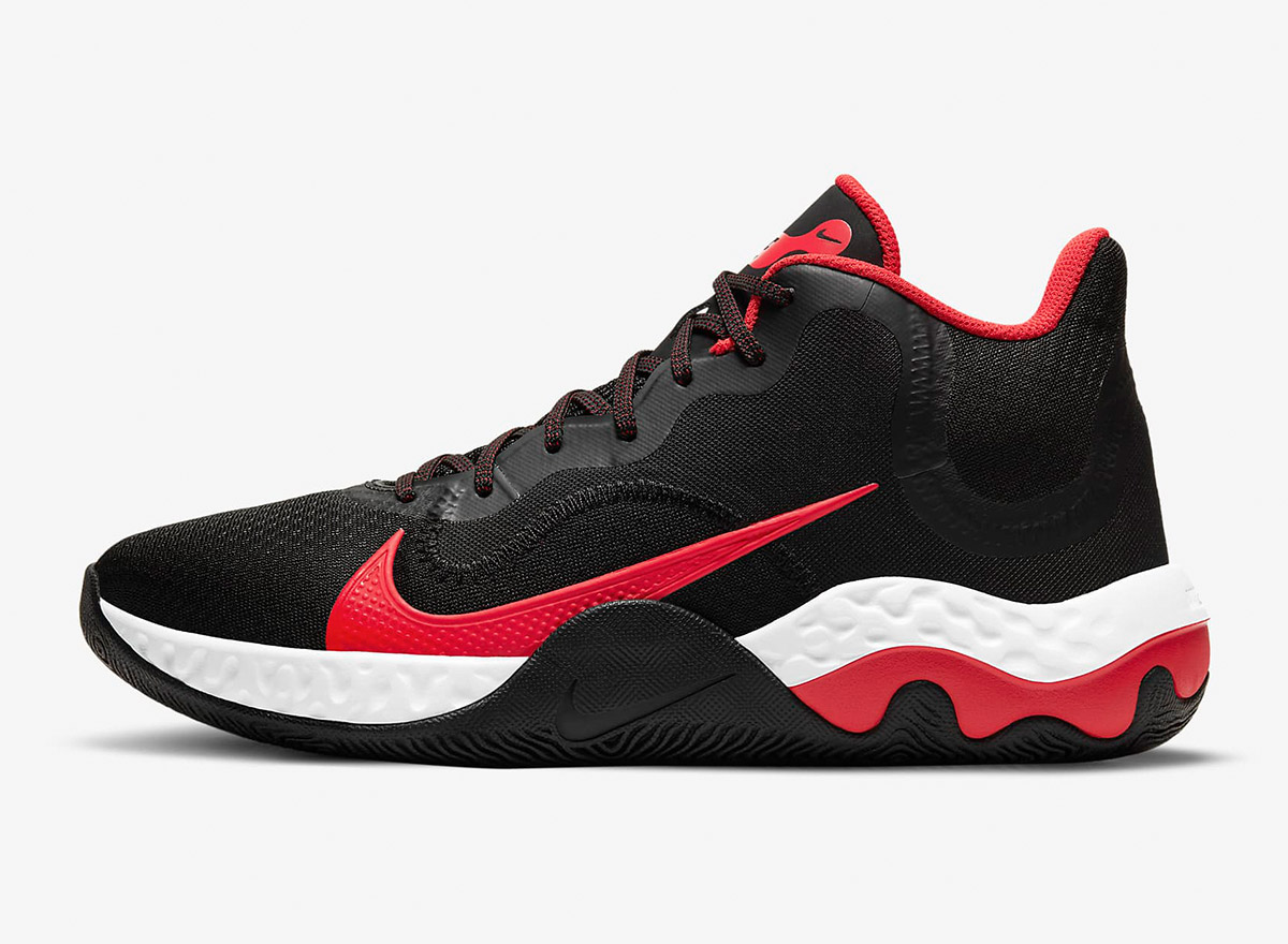 nike renew elevate black red