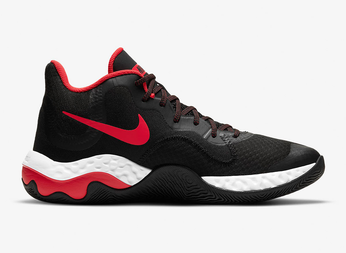 nike renew elevate black red