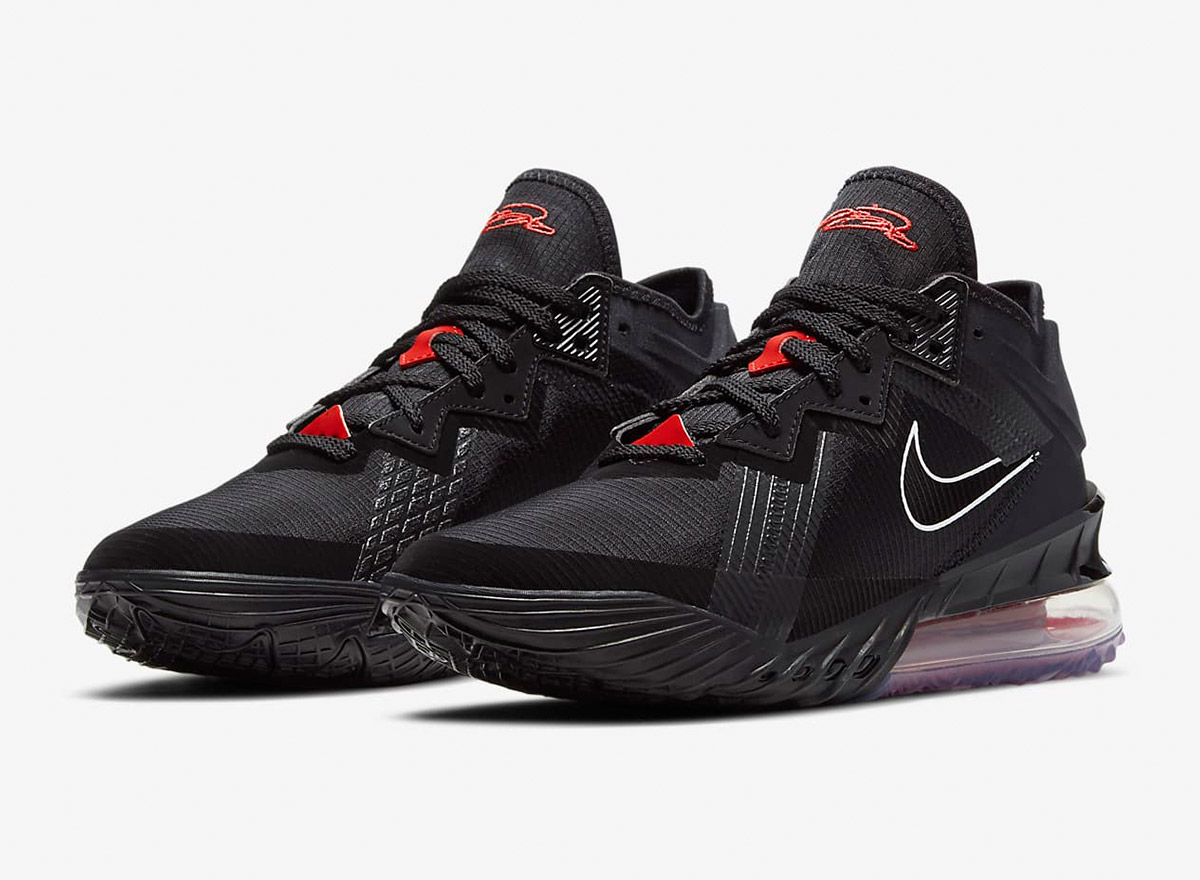 Nike LeBron 18 Low (Black/Red)