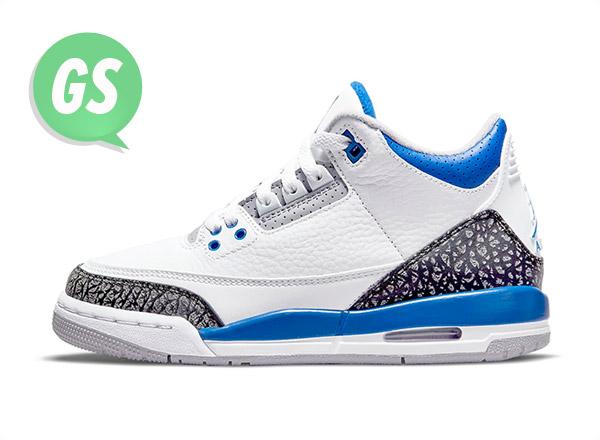 retro 3 with blue