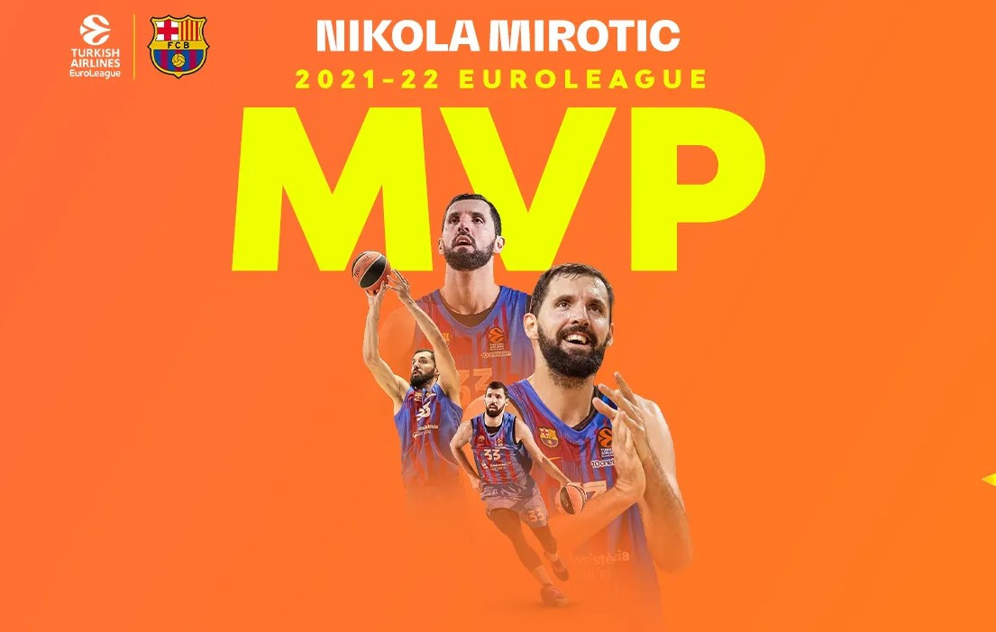 Никола Миротич – MVP сезона Евролиги-2021/22, Георгиос Барцокас – лучший тренер сезона